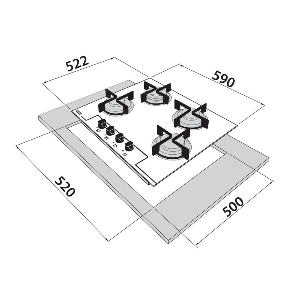 Cooktop Glass Franke 60 GTC lojafranke