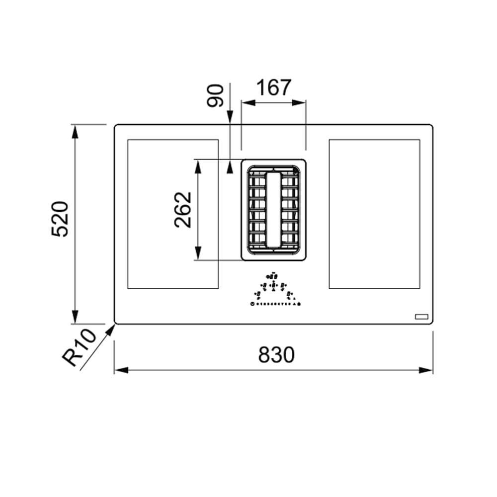Extractor Franke Mythos FMA 839 Cooktop e Coifa integrados 83x52