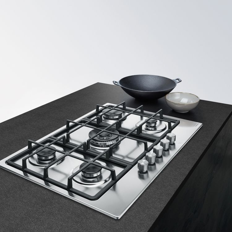 Cooktop a Gás Inox Franke 51x73 c/ 5 Queimadores lojafranke