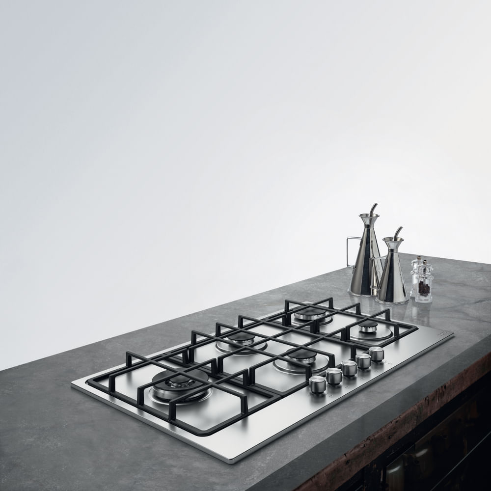 Cooktop a Gás Inox Franke 51x88 c/ 5 Queimadores lojafranke